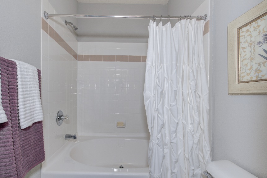 Master bedroom in Noblesville apartments.